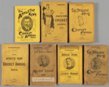The Athletic News Cricket Annual, for: 1894, 1895, 1898, 1899, 1901, 1903 & 1906, generally good ( 7