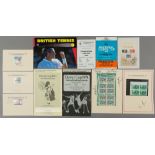 Collection of tennis ephemera, including six of tennis continental philately all bearing un-