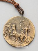 London 1948 Olympic Games participation medal, designed by B MacKennal, struck by John Pinches of