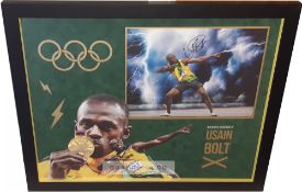 Olympics - Usain Bolt triple Olympic 100 and 200 meter gold medallist, the greatest sprinter of