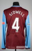 Steve Sidwell claret and blue Aston Villa FA Cup semi-final no.4 home jersey v Chelsea, played at