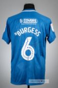 Christian Burgess signed blue Portsmouth 2018-19 Checkatrade (EFL) Trophy No.6 jersey, Nike, short-