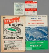 A collection of 43 Tottenham Hotspur programmes from the 1960-61 double-winning season, 21 League