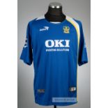 Laurent Robert, blue and white Portsmouth no.11 home jersey, season 2005-06, Jako, short-sleeved