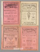 Four pre-First World War Fulham home programmes, all FL Division Two fixtures, comprising Derby