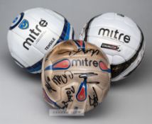 Portsmouth team signed Mitre Nationwide Football League official football, bearing MITRE, NATIONWIDE