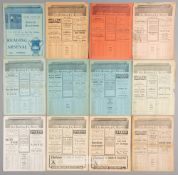 Twelve Reading home programmes 1930s, F.L.Third Division South fixtures unless otherwise stated,