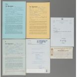 Birmingham City selection, circa 1960-1980, included players official contracts/agreements, all