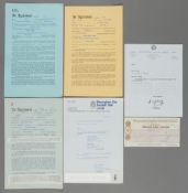 Birmingham City selection, circa 1960-1980, included players official contracts/agreements, all