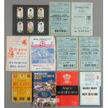 Collection of rugby ephemera, including approximately 115 programmes dating between 1930s and 1980s,