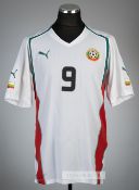 Svetoslav Todorov white Bulgaria no.9 home jersey circa 2004,  Puma, short-sleeved with Puma and