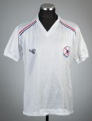 Alan Garner white Portsmouth no.6 home jersey v Liverpool, played at Anfield, 28th October 1980,