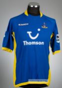 Michael Brown blue and yellow Tottenham Hotspur no.11 away jersey, season 2005-06, Kappa, short-