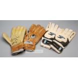 Boaz Myhill signed pair of Uhlsport goalkeeper's gloves, signed on palm of each glove in black