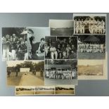 A group of photographs originally owned by the cricketer Percy Fender, including a framed photograph