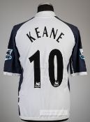 Robbie Keane white Tottenham Hotspur no.10 home jersey, season 2005-06, Kappa, short-sleeved with