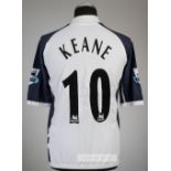 Robbie Keane white Tottenham Hotspur no.10 home jersey, season 2005-06, Kappa, short-sleeved with