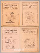 Four Tottenham Hotspur v Reading programmes, F.L. Division Two fixtures  25th December 1928, 7th