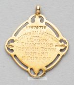 Southern Amateur League winner's medal awarded to Ipswich Town's manager Edwin Dutton 1929-30,