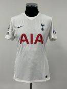 Son Heung-min signed white Tottenham Hotspur no.7 home jersey, season 2020-21, match-issue, Nike,