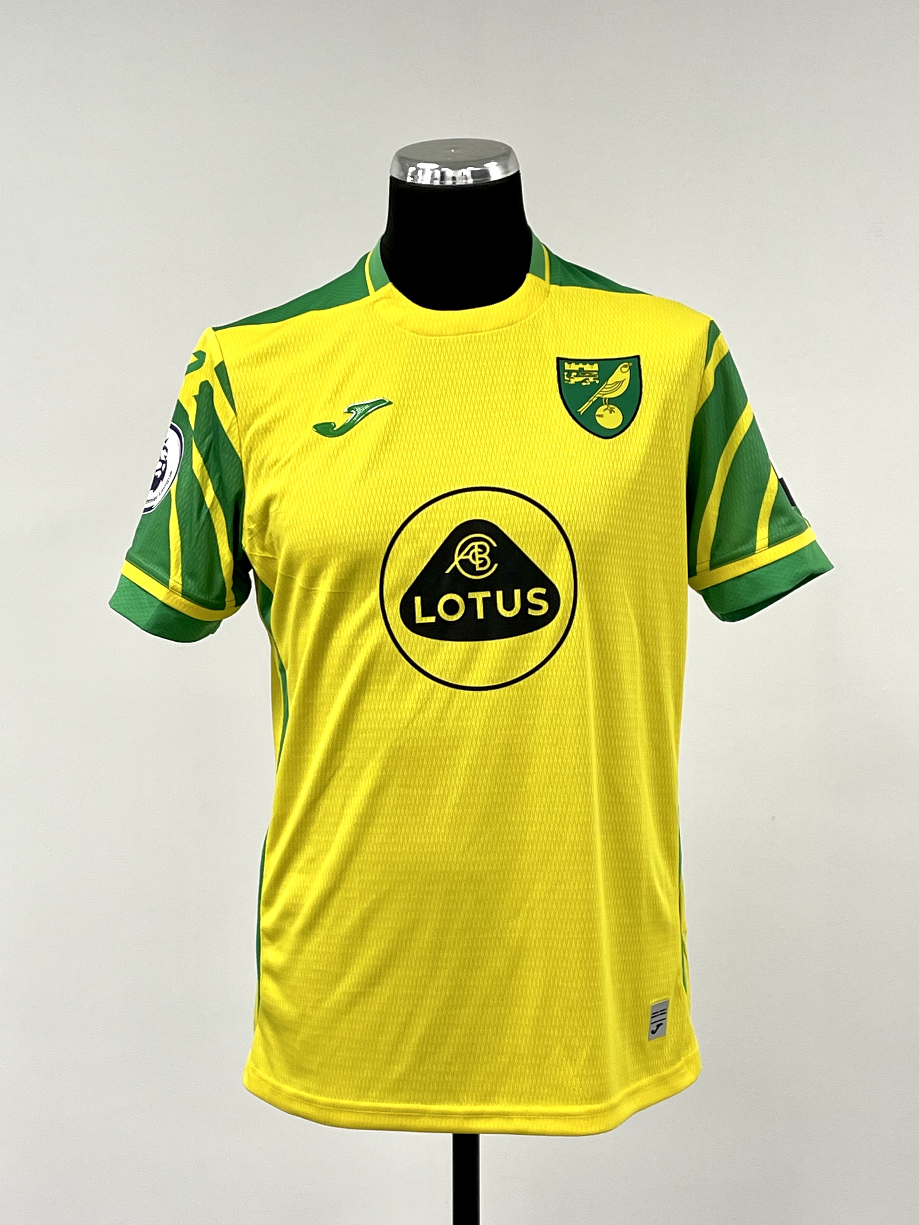 Teemu Pukki signed yellow and green Norwich City Replica no.22 home jersey, season 2021-22, Joma, - Image 2 of 3