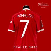 Cristiano Ronaldo signed red Manchester United no.7 home jersey, season 2021-22, match-issue,