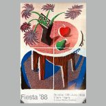 David Hockney OM CH RA (British, b.1937) 'Fiesta 88', Bradford Festival, 1988, Offset lithograph,