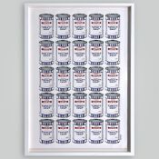 Banksy (b.1974) 'Soup Cans', Offset print in colours. Mounted on board. Unknown edition size.