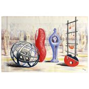 Henry Moore (British, 1898-1986) 'Sculptural Objects', 1949, Lithograph in colour on cartridge