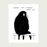 David Shrigley (British, b.1968) 'Monkey Isn't Thinking About You', 2022, Lithographic poster