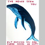 David Shrigley (British, b.1968) 'I've Never seen you', Screenprint in colour, on wove paper.