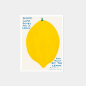David Shrigley (British, b.1968) 'When Life gives you a lemon', Lithograph. Unframed, measures 80 by
