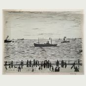 Laurence Stephen Lowry RBA RA (British, 1887-1976) 'Seaside Promenade', Lithograph, limited