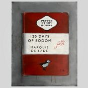 Epi (British) 'Puffin Story Books 120 Days of Sodom Marquis De Sade', Acrylic and watercolour on
