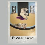 Francis Bacon (British, 1909-1992) 'Barbizon Gallery, 1990' poster, Unframed, measures 68 by 50cm.