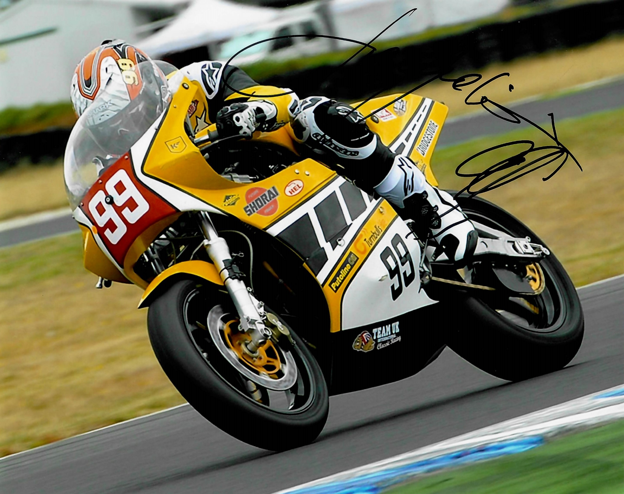 Collection of Moto GP Legends, seven signed 8 by 10in. photographs, including Mick Doohan, Wayne - Image 5 of 7