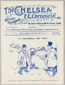 Programme Chelsea v Liverpool January 13th 1909, Ex Bound Volume