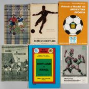 Scotland away programmes, v Switzerland, Spain, Argentina, Germany & East Germany, 1957-78, at