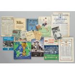 Programmes, tickets and memorabilia, including Dave Mackay signed photo, 1966 World Cup souvenir tea