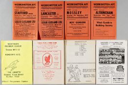 Workington first season Non-League, 1977-78, full set of home league matches (23), plus v Grimsby