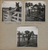 Lord Rosebery racehorse owner and breeder family photograph albums, circa 1950s-60's, relating to