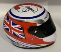 Nigel Mansell (UK) 1992 F1 World Champion hand signed ½ scale British F1 Silverstone helmet,
