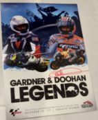 Two Australian Moto GP Promotional Posters, comprising Mick Doohan (Australia) signed Australian