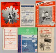 Selection of representative football programmes including Dutch selection v London Combination 1956,