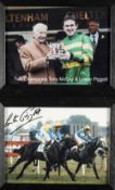 Lester Piggott signed colour photograph of his 'final' winner before his 'retirement' at