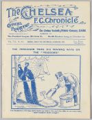 Programme Chelsea v Leeds City 6th January 1912, Comes with London v Southern Counties 8th January
