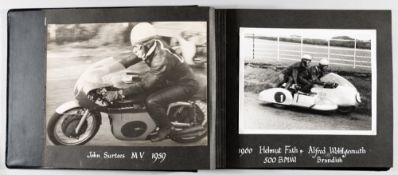 Isle Of Man TT Race 1959-1961 album containing a collection of 37 very good privately produced