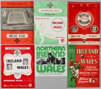 Northern Ireland v Wales football programmes, played at Windsor Park, continuous run 1949 to 1973,