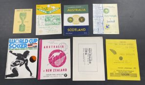 Selection of overseas international football programmes, 1950s onwards, including Israel (4) v