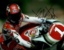 Kevin Schwantz (USA) 1993 World Moto GP Champion signed collection, including signed Aria Black